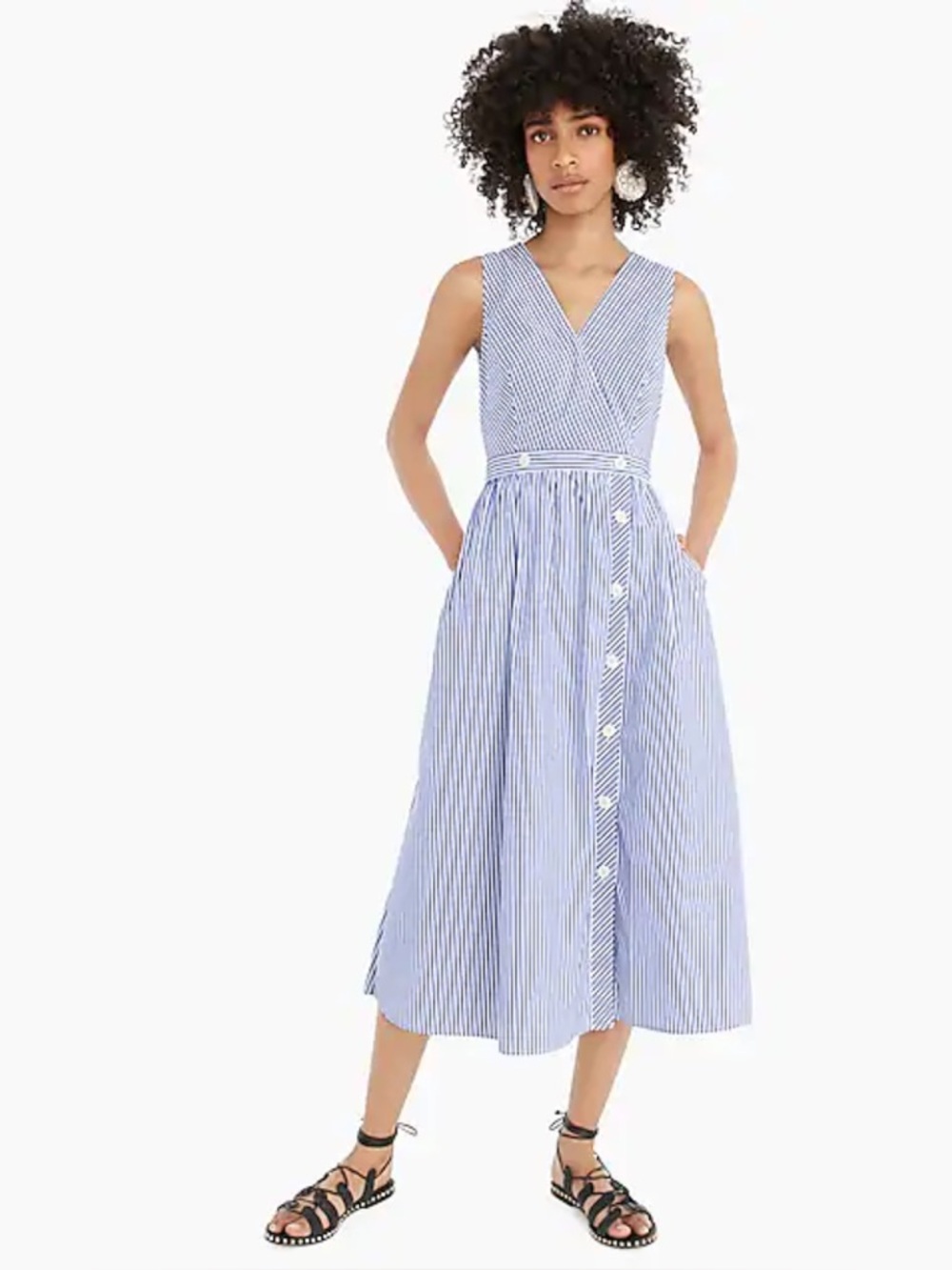 J. Crew Cotton Poplin Stripe Shirt Dress. 
Summer dress 00
